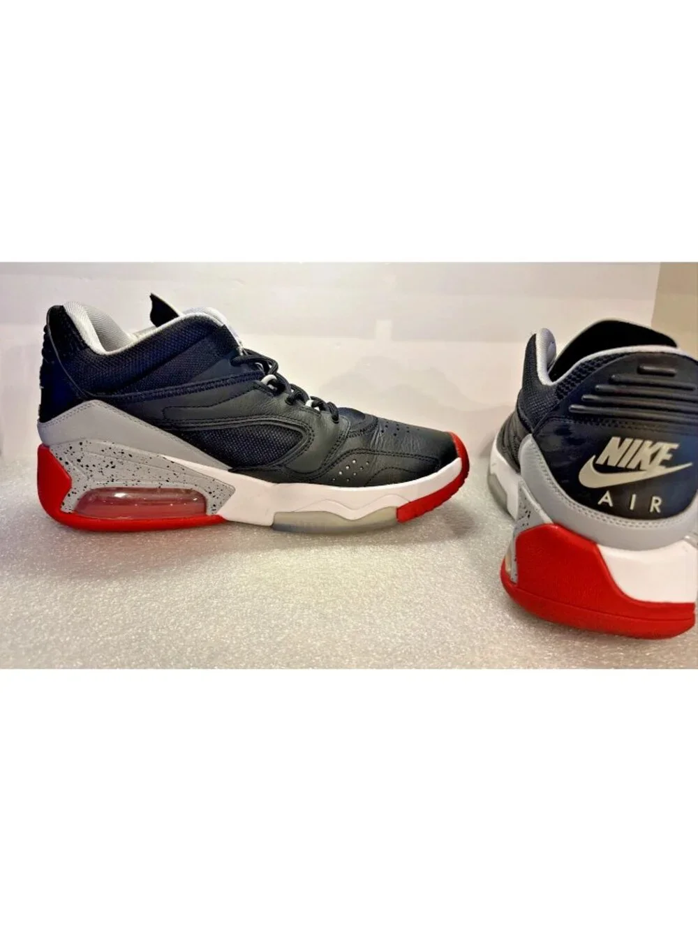 Nike Air Jordan Point Lane Black Cement Shoes Sneakers Men's Size 10.5 Excellent